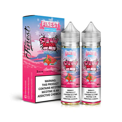 The Finest - Straw Melon Sour Belts Menthol - Sub-Ohm