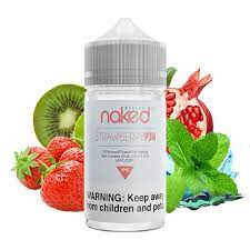 Naked 100 - Strawberry Pom (Brain Freeze) - Sub-Ohm