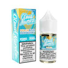 Cloud Nurdz - Iced Peach Blue Raspberry - Salt Nic