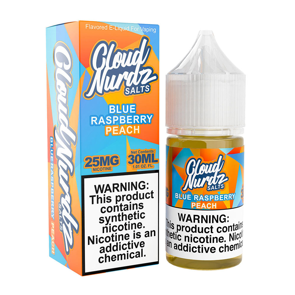 Cloud Nurdz - Blue Raspberry Peach - Salt Nic
