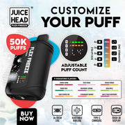Juice Head - Flex Freeze - 50,000 Puffs Disposable Vape